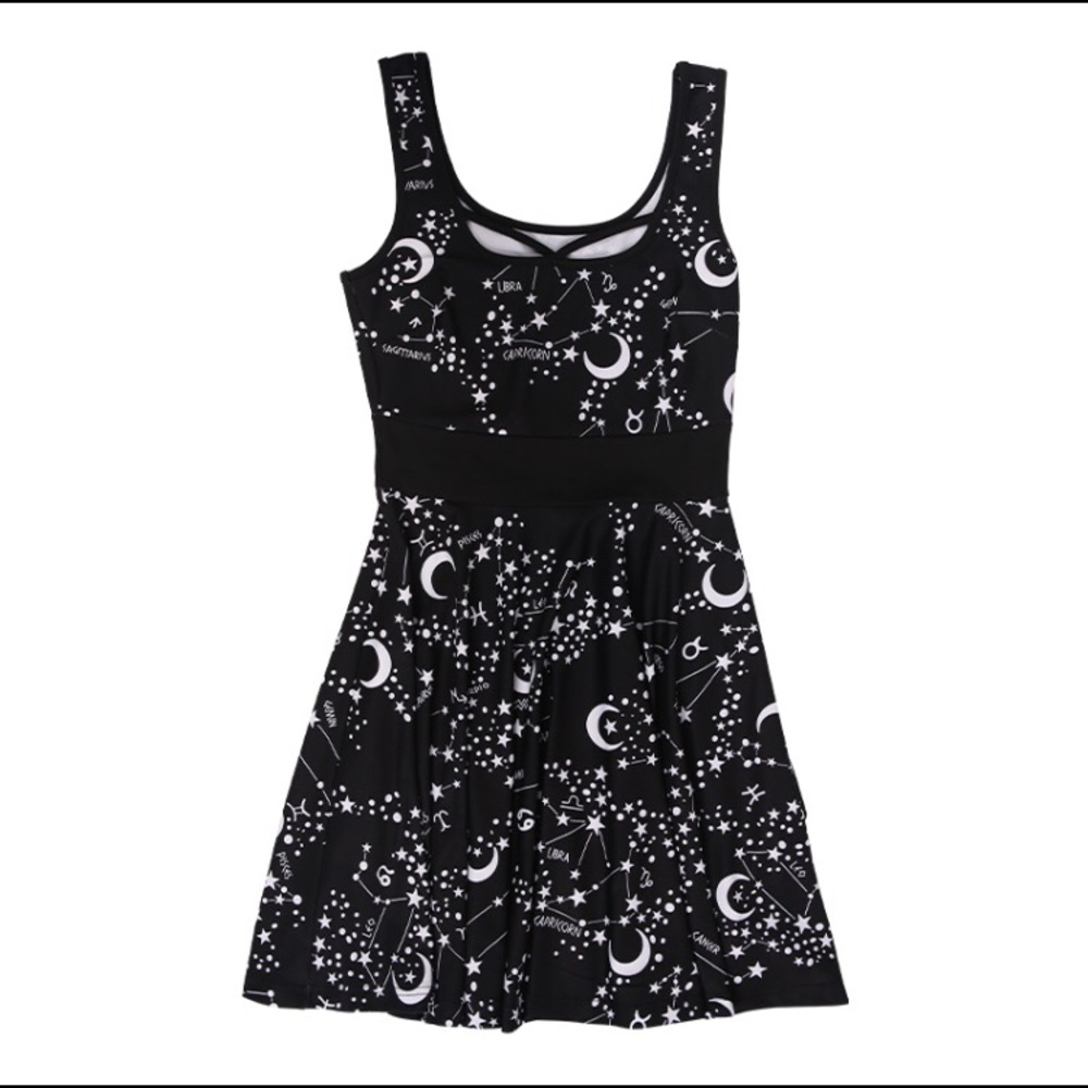 ⚡️HP⚡️Zodiac Constellation Sun Dress Goth Witch - Picture 5 of 8